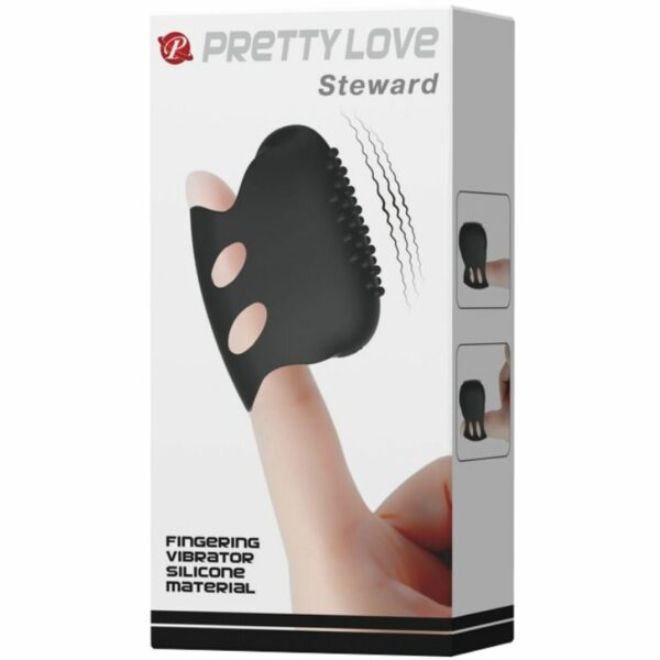 PRETTY LOVE - FLIRTATION DEDAL CON VIBRACION STEWARD NEGRO - Imagen 8