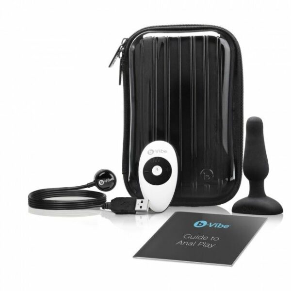 B-VIBE - NOVICE CONTROL REMOTO ANAL PLUG NEGRO - Imagen 4
