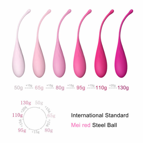 LESLIE - KEGEL FIT ENTREGADOR SUELO PELVICO 6 PESOS - Imagen 9