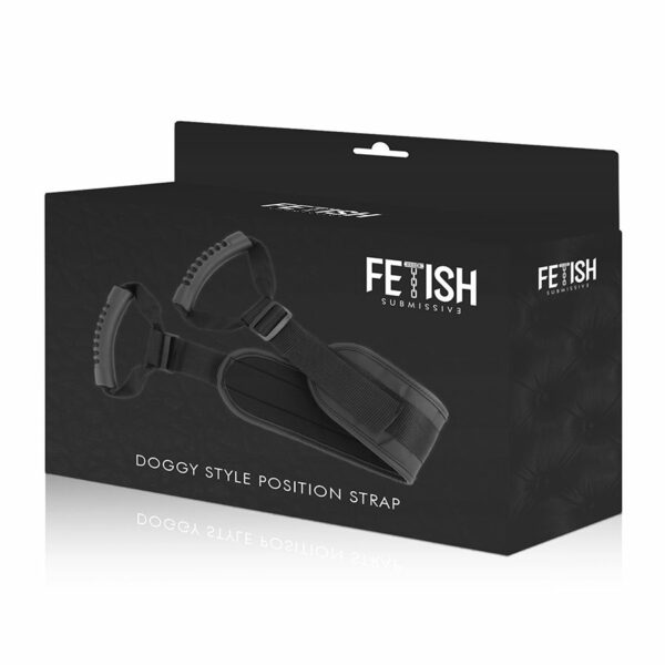 FETISH SUBMISSIVE - ARNÉS PARA HACERLO ESTILO PERRITO CON FORRO DE NEOPRENO - Imagen 9