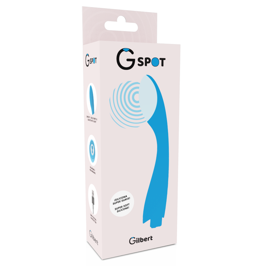 G-SPOT - GYLBERT VIBRADOR AZUL TURQUESA - Imagen 5