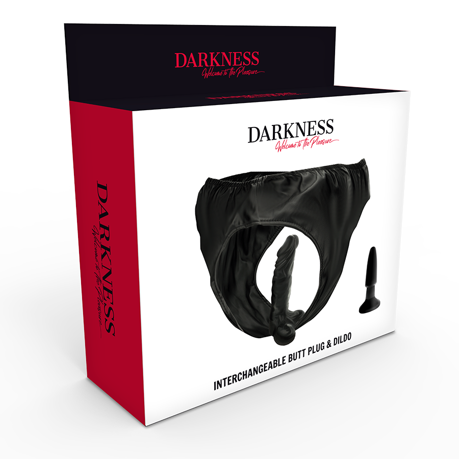DARKNESS - PANTIES CON PLUG Y DILDO INTERCAMBIABLE - Imagen 4