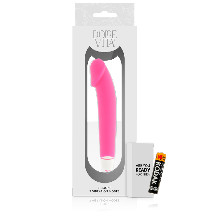 DOLCE VITA - REALISTIC VIBRADOR SILICONA ROSA - Imagen 5