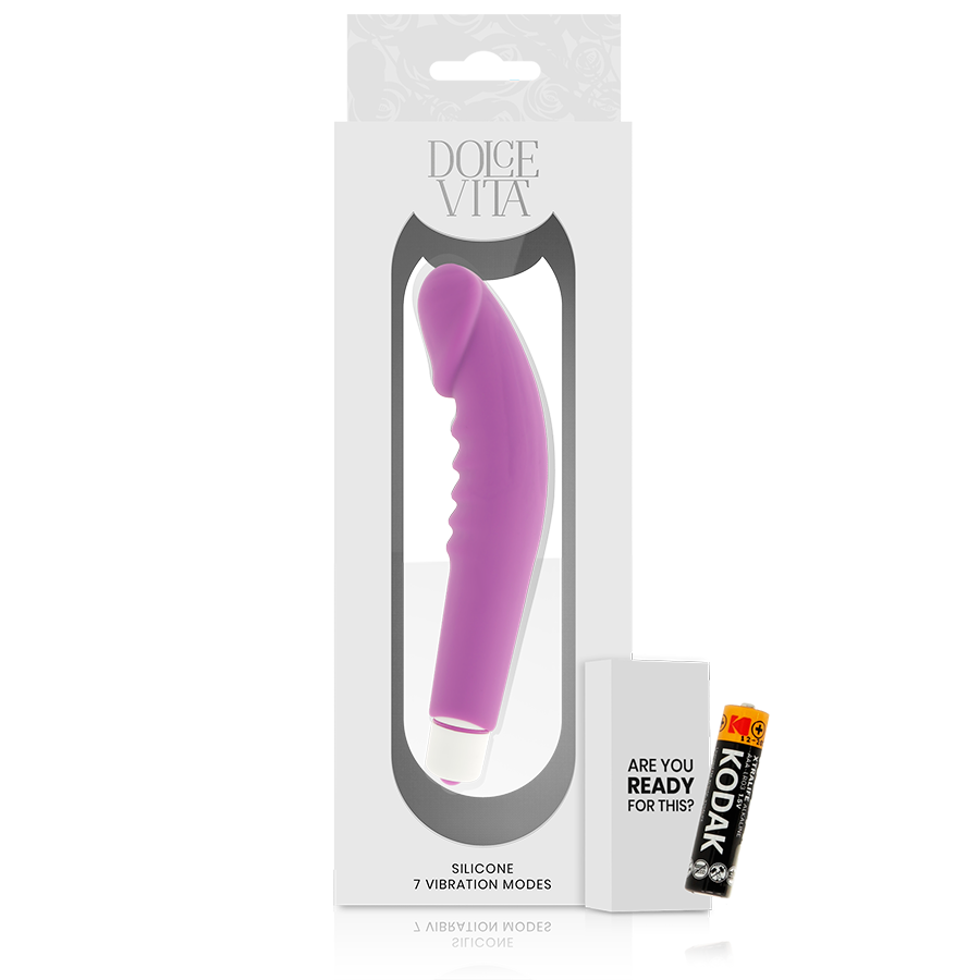 DOLCE VITA - REALISTIC PLEASURE VIBRADOR SILICONA LILA - Imagen 5