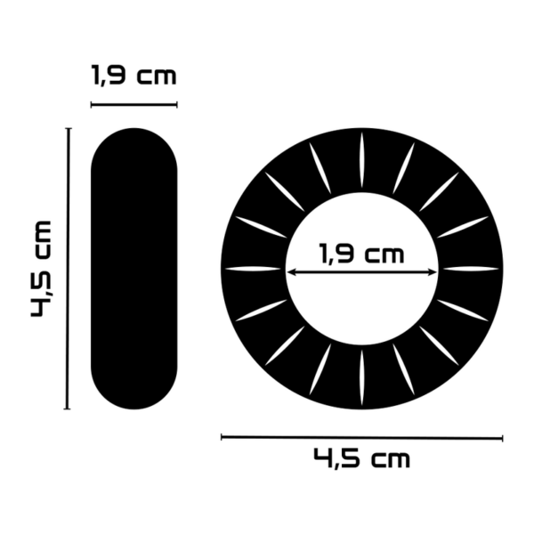 POWERING- SUPER FLEXIBLE Y RESISTENTE ANILLO PENE  4.5CM PR07 CLEAR - Imagen 4
