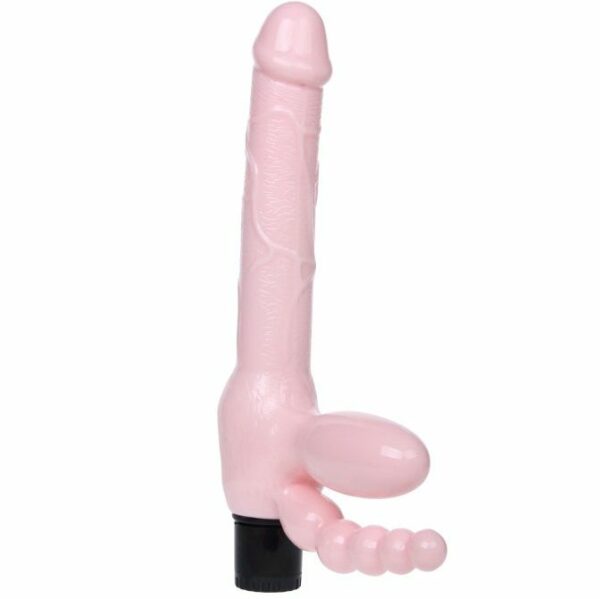 BAILE - ARNÉS SIN CUERDA TPR CON VIBRACIÓN Y ESTIMULACION ANAL 25.4 CM - Imagen 3