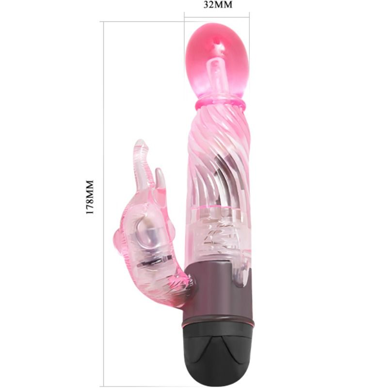 BAILE - GIVE YOU A KIND OF LOVER VIBRADOR CON RABBIT ROSA 10 MODOS - Imagen 3