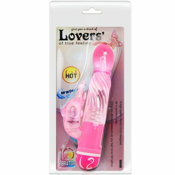BAILE - VIBRADOR MULTIVELOCIDAD CON ESTIMULADOR ROSA - Imagen 9