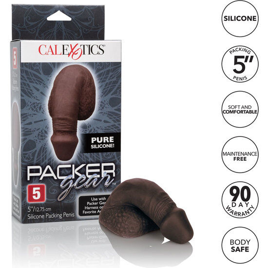 CALEXOTICS - PACKING PENIS PENE DE SILICONA 12.75CM NEGRO - Imagen 5