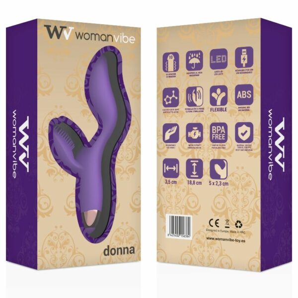 WOMANVIBE - DONNA VIBRADOR SILICONA RECARGABLE - Imagen 7
