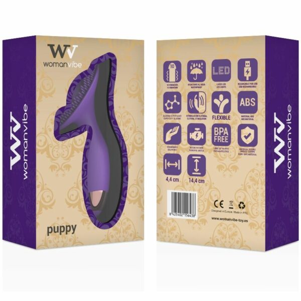 WOMANVIBE - PUPPY ESTIMULADOR RECARGABLE SILICONA - Imagen 5