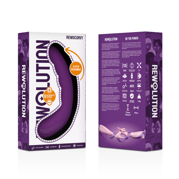 REWOLUTION - REWOCURVY VIBRADOR FLEXIBLE RECARGABLE - Imagen 8