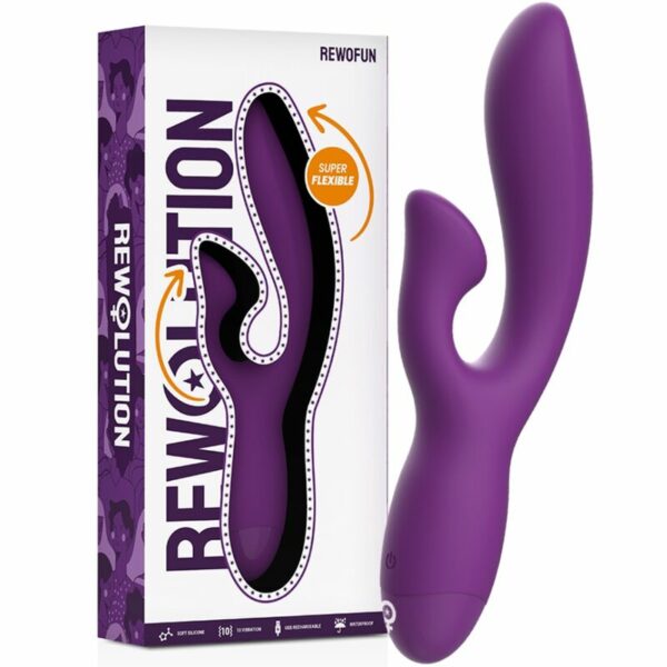 REWOLUTION - REWOFUN VIBRADOR FLEXIBLE CON RABBIT - Imagen 3