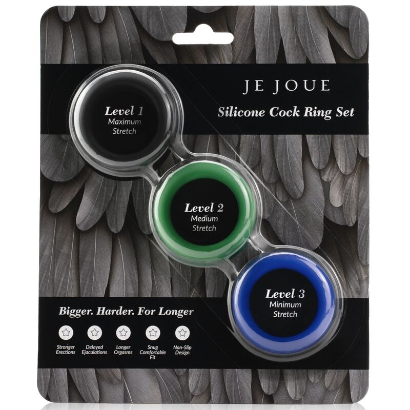JE JOUE - SILICONE SET ANILLOS PENE DE SILICONA - Imagen 2