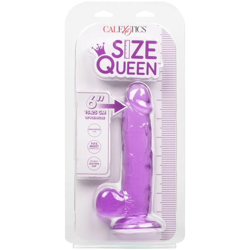 CALEXOTICS - SIZE QUEEN DILDO LILA 15.3 CM - Imagen 4