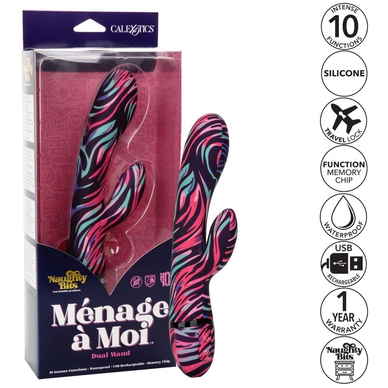CALEXOTICS - VIBRADOR MENAGE A MOI DUAL WAND - Imagen 3