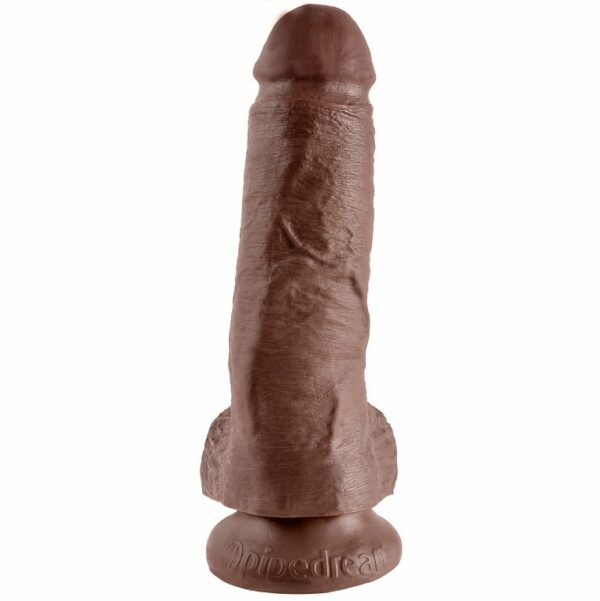 KING COCK - 8" PENE REALÍSTICO MARRÓN 20.3 CM - Imagen 2