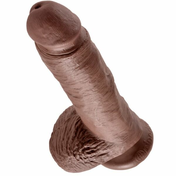 KING COCK - 8" PENE REALÍSTICO MARRÓN 20.3 CM - Imagen 4