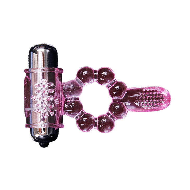 BAILE - ANILLO SILICONA 10 RITMOS LENGUA CON VIBRACIÓN ROSA - Imagen 6
