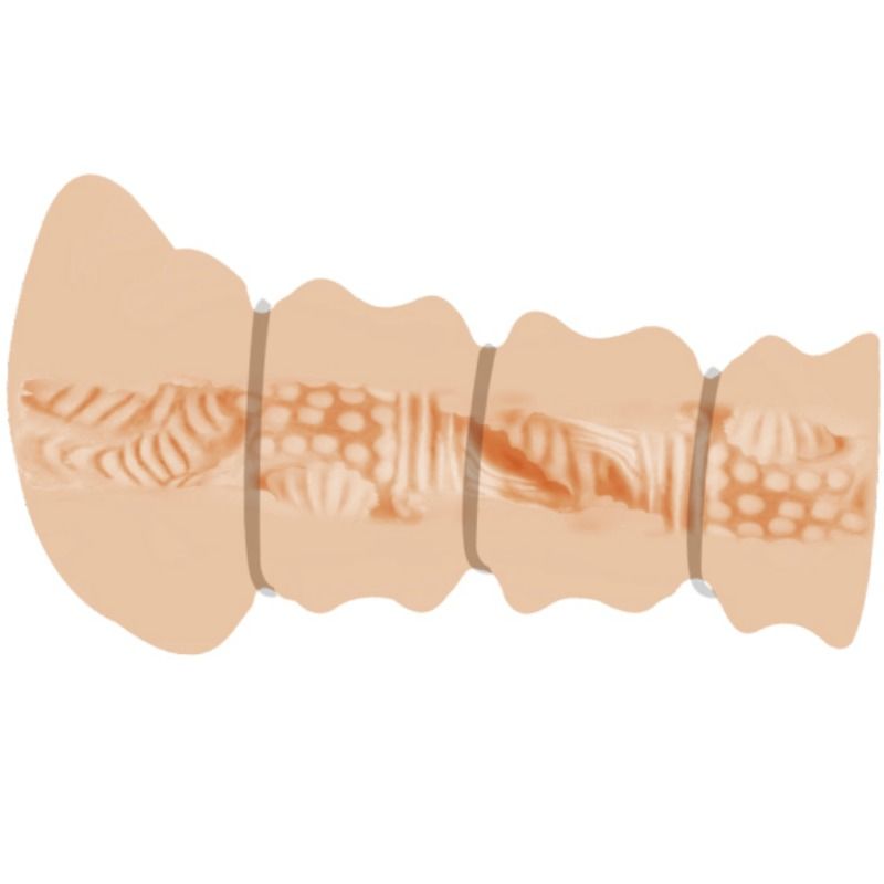 CRAZY BULL - MASTURBADOR CON ANILLOS MODELO VAGINA 2 - Imagen 4