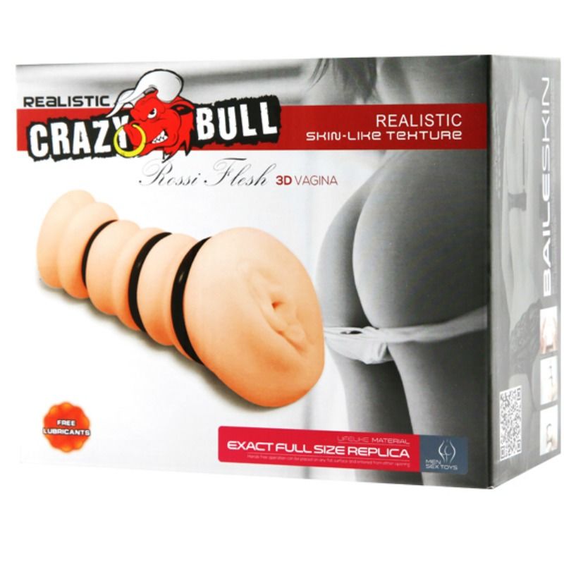CRAZY BULL - MASTURBADOR CON ANILLOS MODELO VAGINA 2 - Imagen 6
