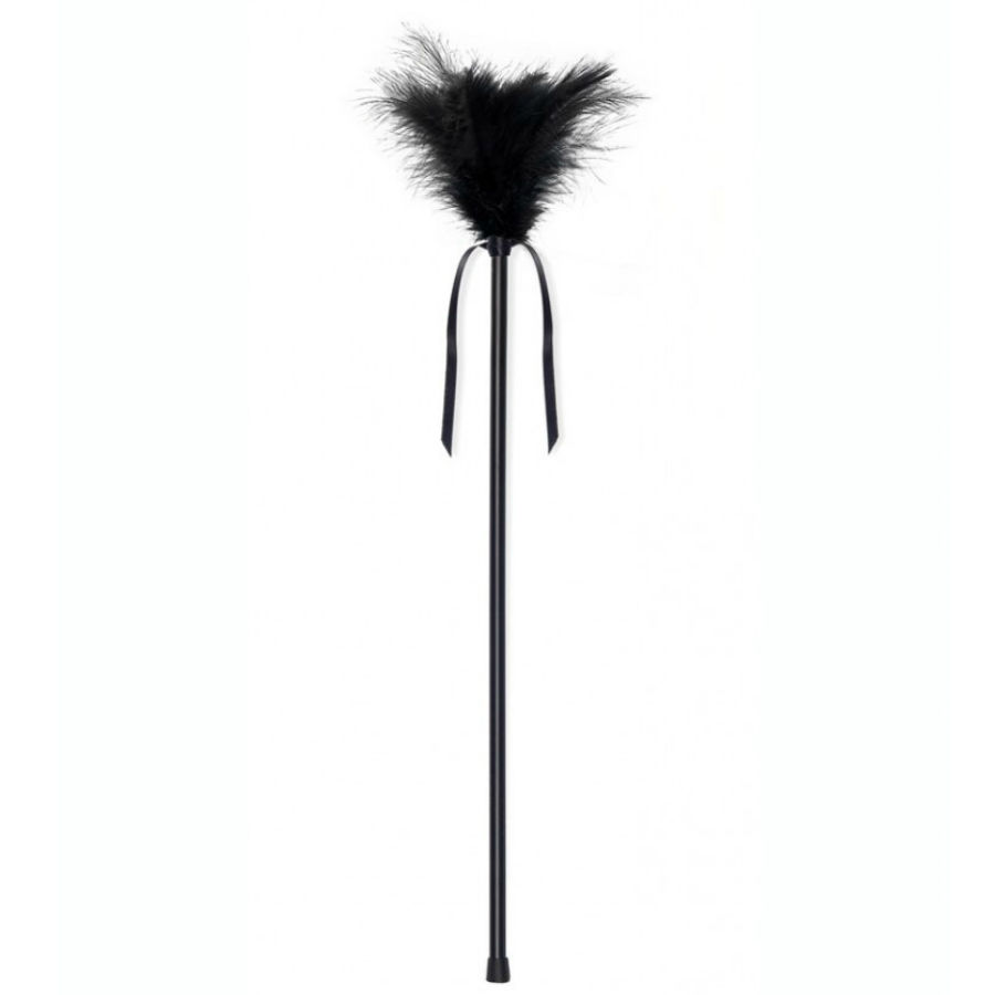 SECRETPLAY - PLUMERO PLUMAS NEGRO 40 CM - Imagen 3
