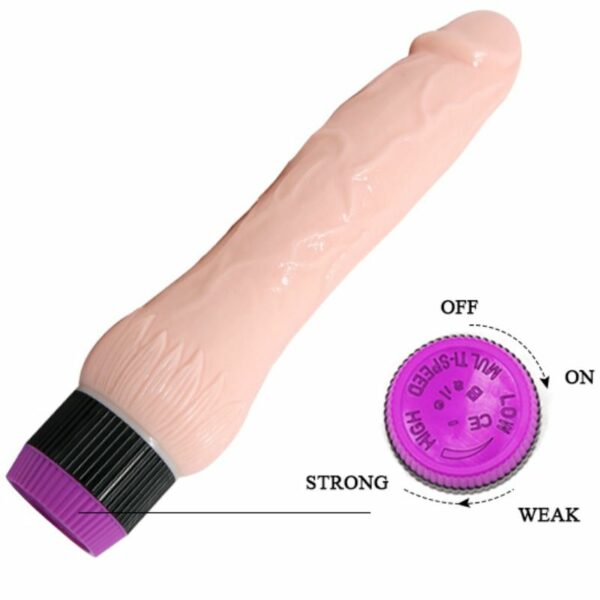 BAILE - ADOUR CLUB VIBRADOR REALÍSTICO BASE ANCHA 22 CM - Imagen 6