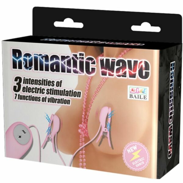 BAILE - ROMANTIC WAVE PINZAS CON VIBRACIÓN Y ELECTROSHOCK - Imagen 9