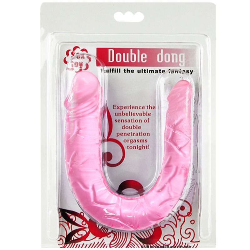 BAILE - DOUBLE DONG DILDO DOBLE ROSA - Imagen 5