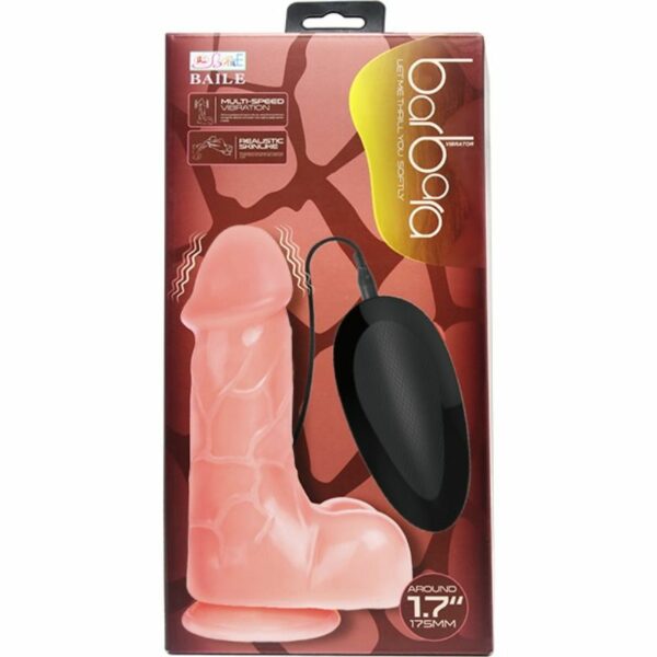 BAILE - VIBRADOR REALÍSTICO BÁRBARA NATURAL 21 CM - Imagen 7