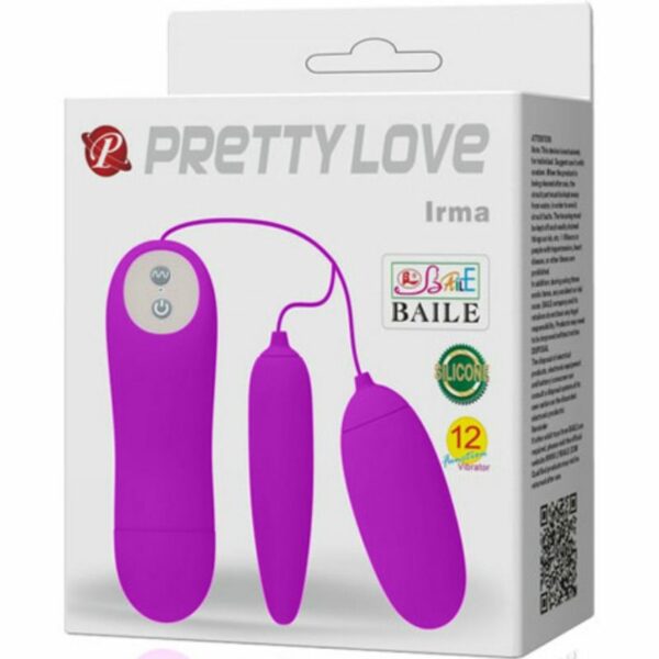 PRETTY LOVE - IRMA HUEVO VIBRADOR DOBLE - Imagen 6
