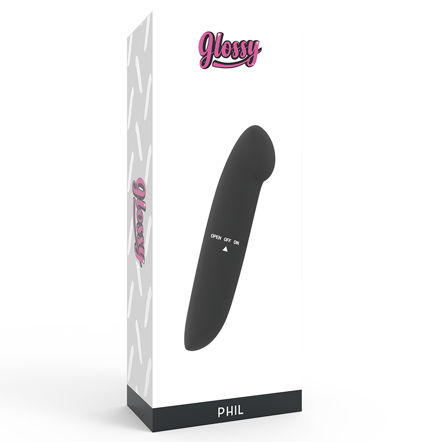 GLOSSY - PHIL VIBRADOR NEGRO - Imagen 4