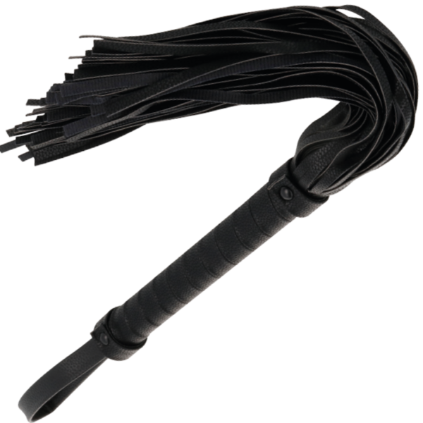 DARKNESS - LÁTIGO BONDAGE NEGRO 42CM LEATHER - Imagen 3
