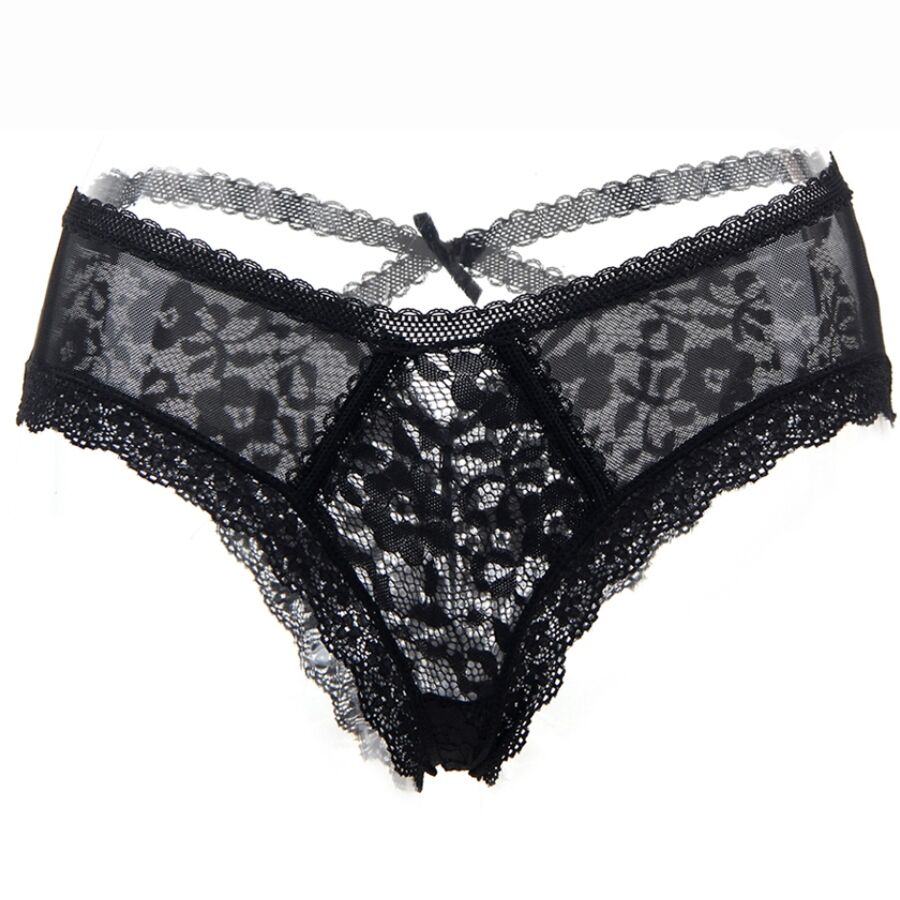 QUEEN LINGERIE - PANTIES DE ENCAJE FLORAL S/M - Imagen 3