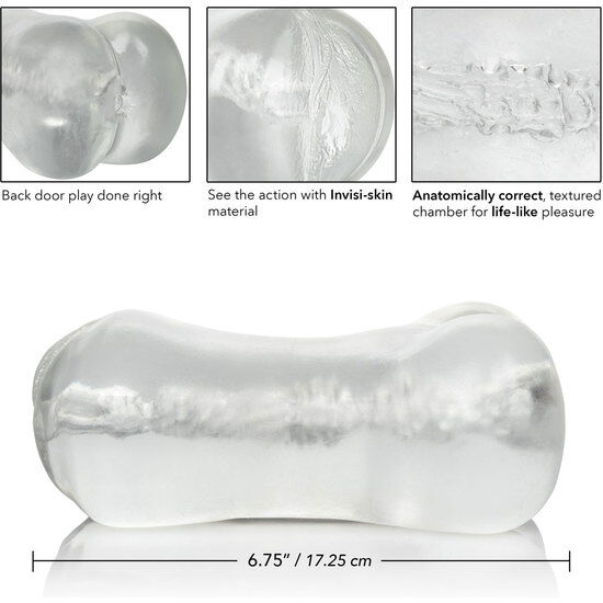 CALEXOTICS - STROKE IT MASTURBADOR VAGINA/ANO TRASLÚCIDO - Imagen 3