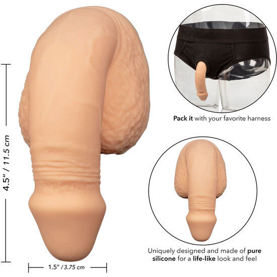 CALEXOTICS - PACKING PENIS PENE DE SILICONA 12.75CM NATURAL - Imagen 3