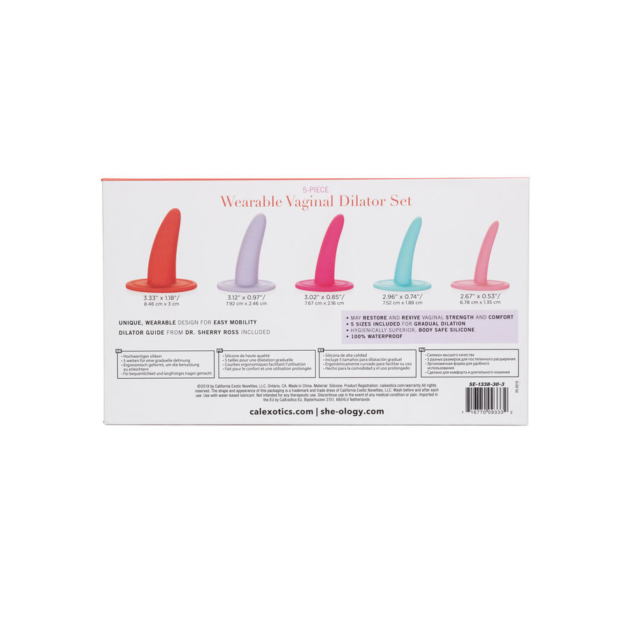 CALEXOTICS - KIT 5PC DILATADORES VAGINALES O ANALES MULTICOLOR - Imagen 6