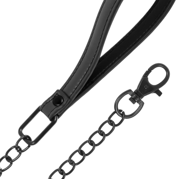 FETISH SUBMISSIVE - COLLAR CON CADENA CON FORRO DE NEOPRENO - Imagen 6