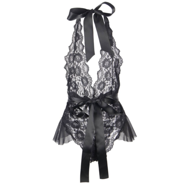 QUEEN LINGERIE - TEDDY ESCOTADO DE ENCAJES L/XL - Imagen 8