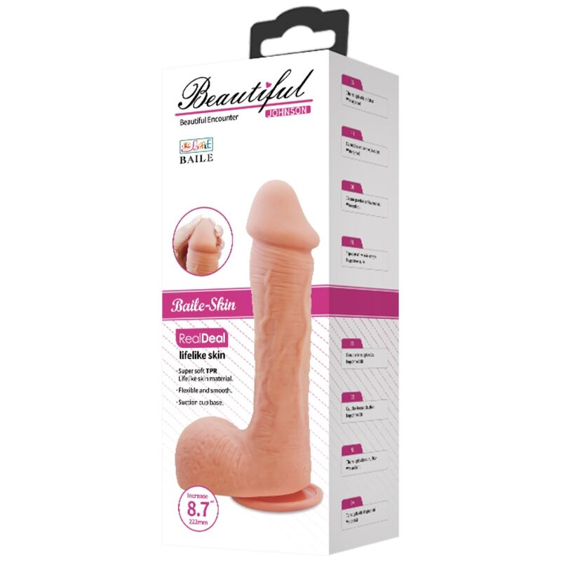BAILE - DILDO JOHNSON PIEL REALISTA 22 CM - Imagen 12