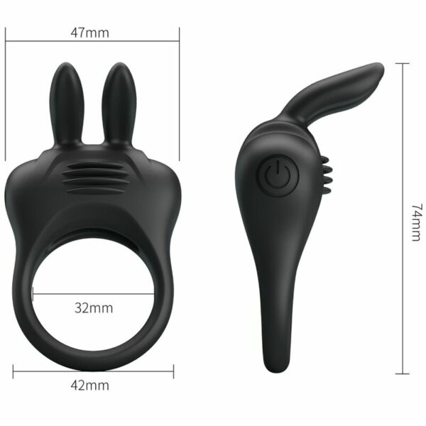 PRETTY LOVE - DAVION ANILLO VIBRADOR RABBIT - Imagen 3