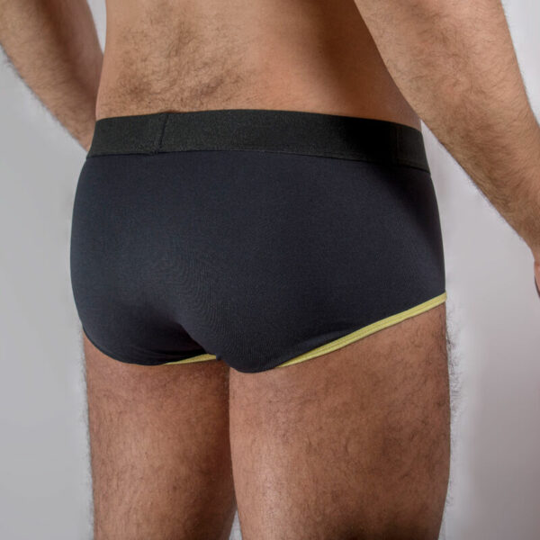 MACHO - MS24A CALZONCILLO BRIEF DARK AMARILLO XL - Imagen 3
