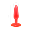 BAILE - PLUG ANAL TACTO SUAVE ROJO 14.2 CM - Imagen 5