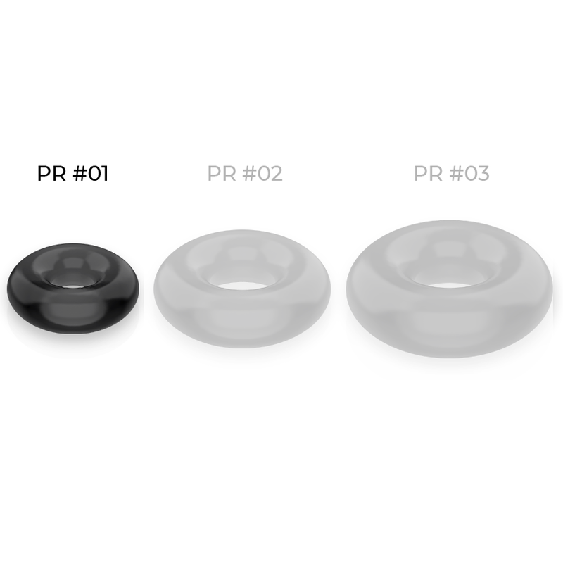 POWERING - SUPER FLEXIBLE Y RESISTENTE ANILLO PENE 3.5CM NEGRO - Imagen 4