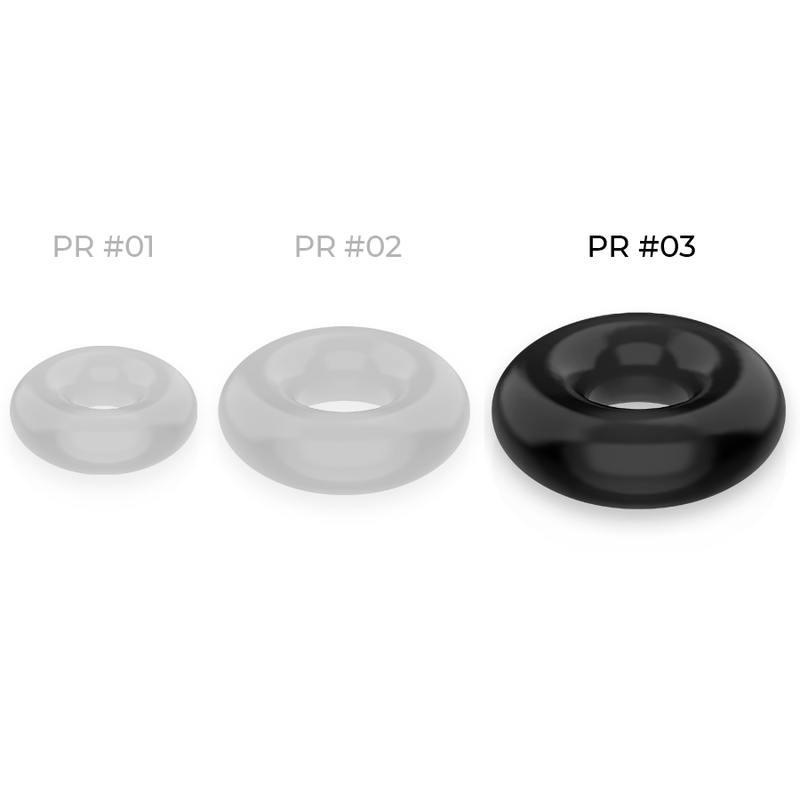POWERING - SUPER FLEXIBLE Y RESISTENTE ANILLO PENE 5CM PR03 NEGRO - Imagen 4