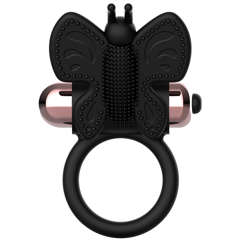 COQUETTE CHIC DESIRE - COCK RING BUTTERFLY ANILLO VIBRADOR NEGRO / GOLD - Imagen 6