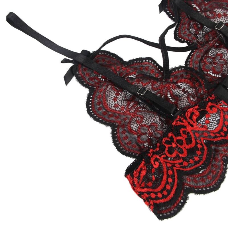 SUBBLIME - SET DOS PIEZAS TOP Y PANTIES ENCAJE S/M - Imagen 6