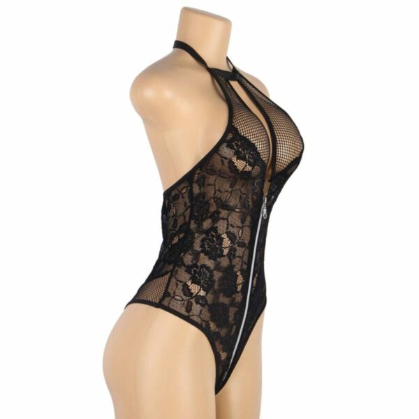 SUBBLIME - TEDDY ENCAJE FLORAL CREMALLERA S/M - Imagen 4