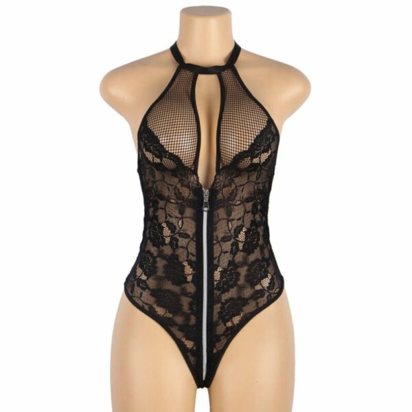 SUBBLIME - TEDDY ENCAJE FLORAL CREMALLERA S/M - Imagen 5