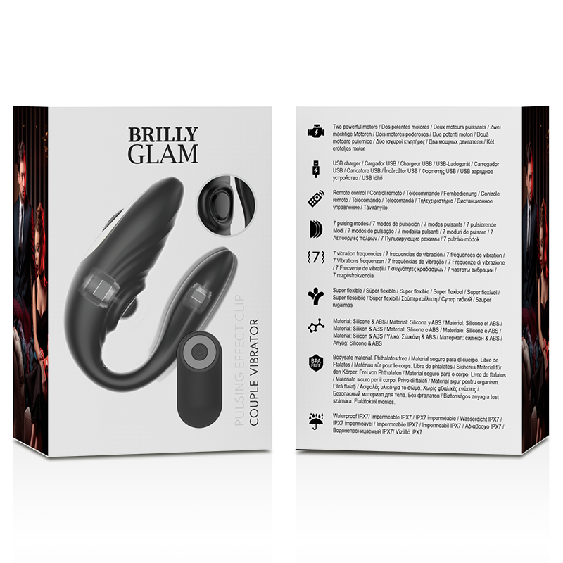 BRILLY GLAM- COUPLE PULSING & VIBRATING CONTROL REMOTO - Imagen 7